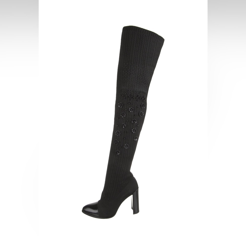 Gorgeous Stuart Weitzman Crystal embellishment sock boots